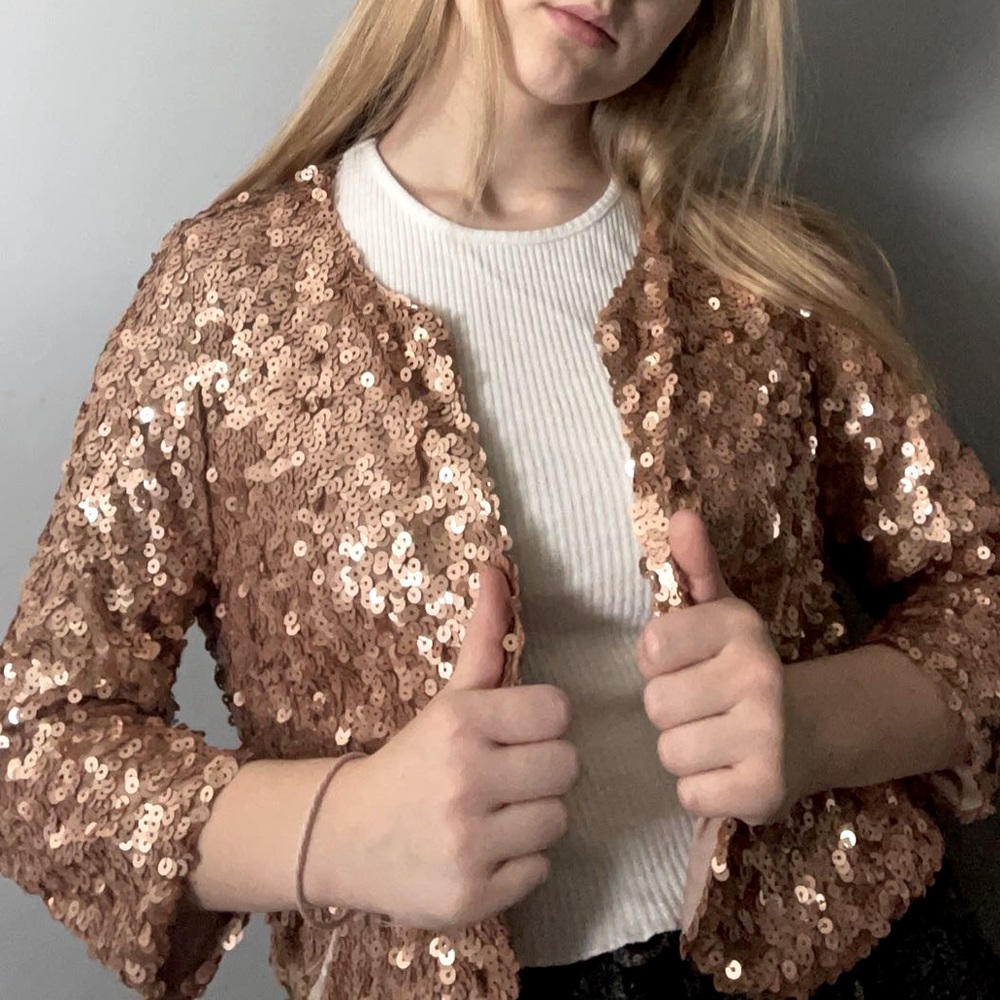 Forever 21 Sequin Pullover cardigan